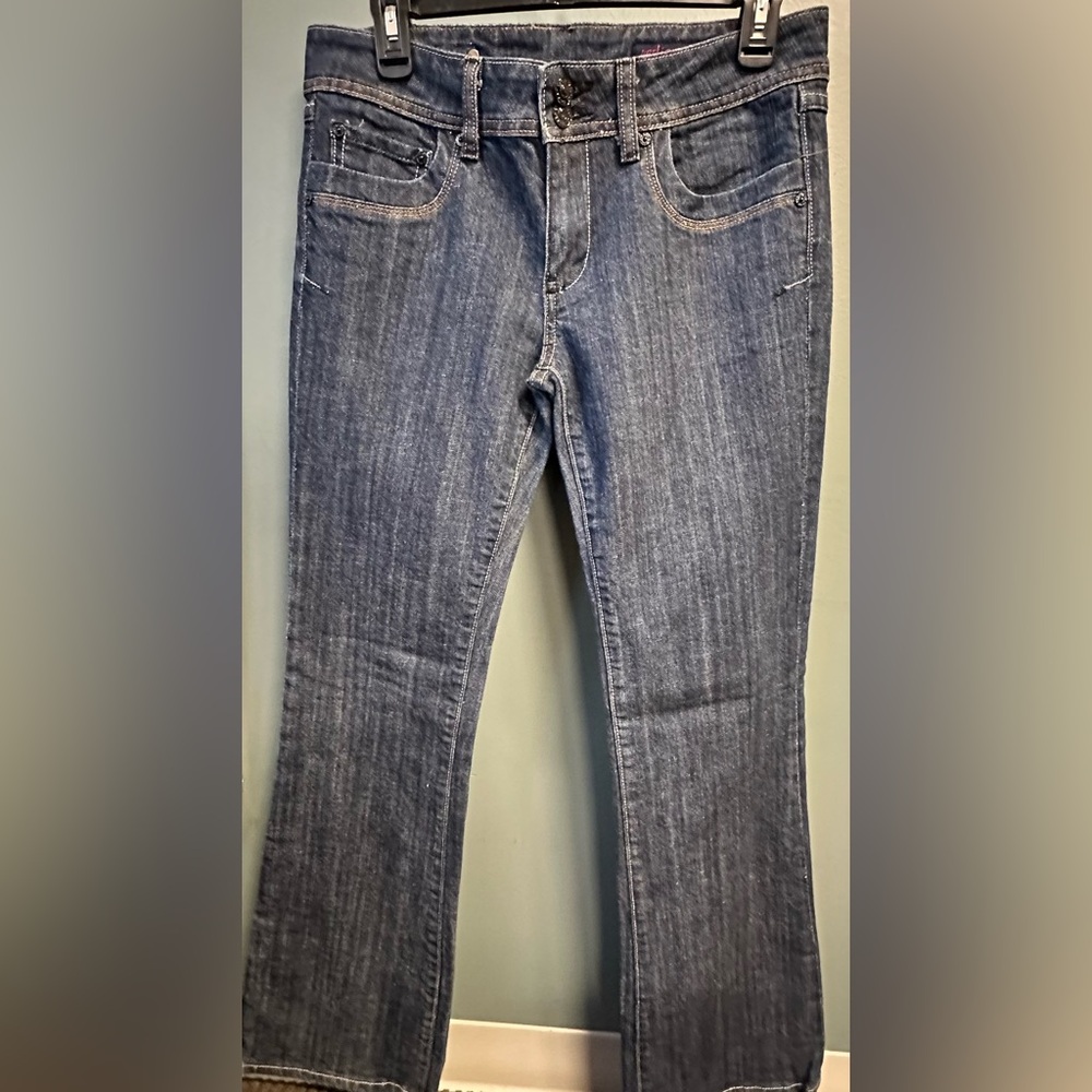 Vertigo Blue Denim Jeans with Stitch Detail